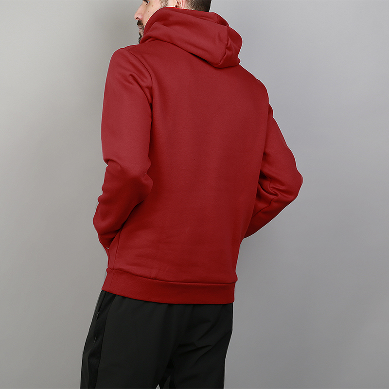мужская бордовая толстовка Jordan Sportswear Flight Fleece Hoodie AH4509-687 - цена, описание, фото 4